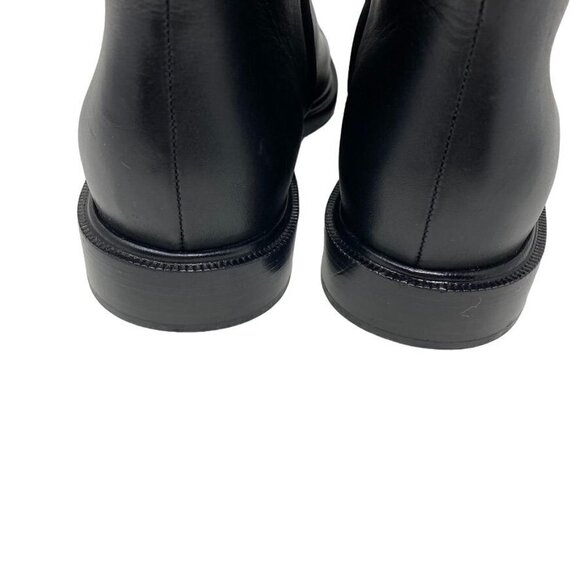 NWOT Valentino Garavani Flower Knee High Boot  Black Leather Sz 38.5/ 8.5 No Box - Picture 10 of 16